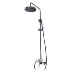 Душевая колонна со смесителем для душа Bravat Eco