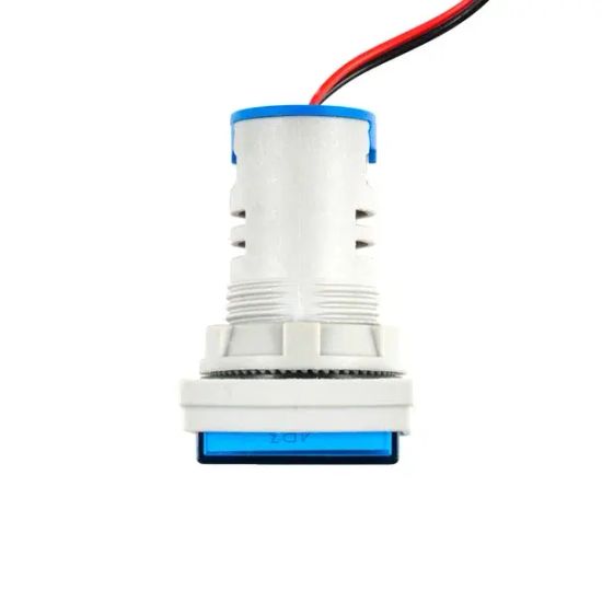 Цифровой панельный вольтметр/амперметр AD16-22VAMS 0-100 А квадратной формы, синий