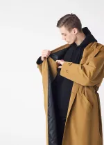 Плащ FOS Мужской Длинный Песочный