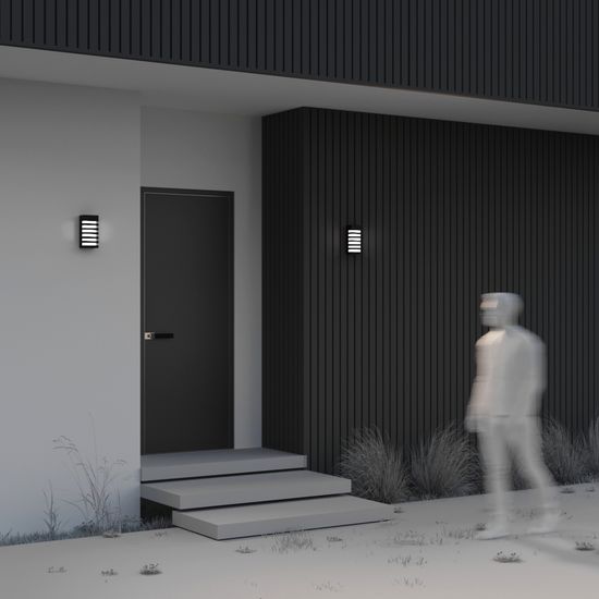 Уличный настенный светильник Outdoor O034WL-01B