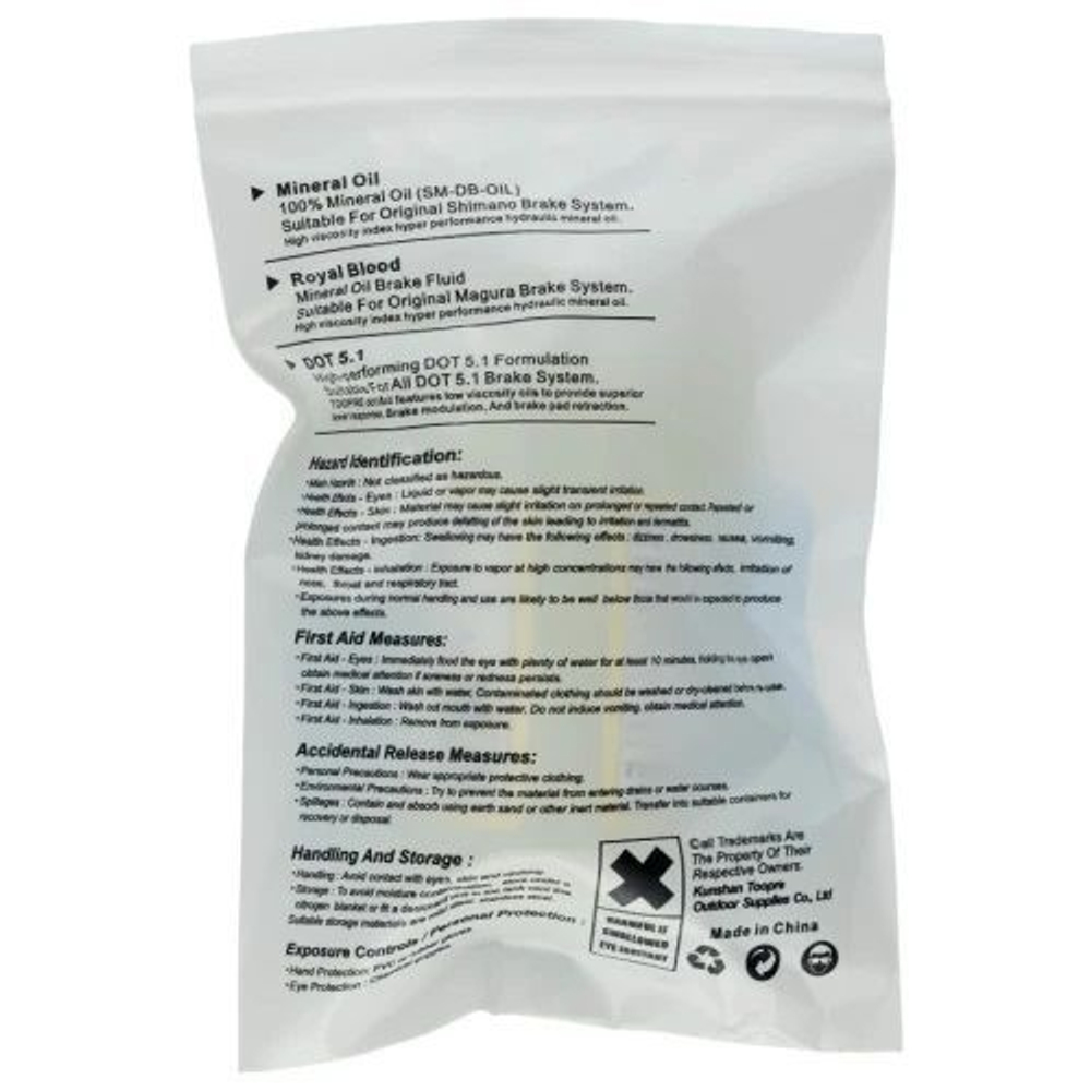 Жидкость тормозная TOOPRE DOT 5.1 для гидравлических тормозов