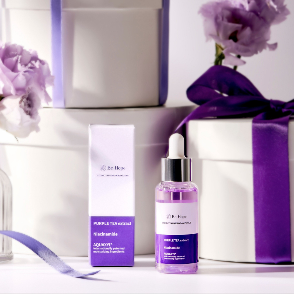 BE-HOPE Luxury VEGAN Hydrating Glow Ampoule - Веганская глубоко увлажняющая сыворотка (50 мл)