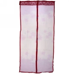 Сетка антимоскитная дверная на магнитах 100*210см «Арианна» бордовая ДоброСад