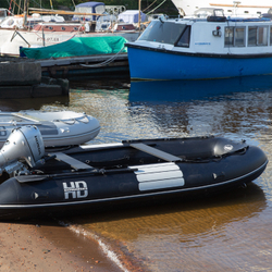 Надувная ПВХ-лодка BADGER Heavy Duty 470 AL, Черный