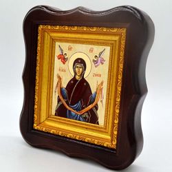 Пояс Святой Богородицы. Икона на холсте.