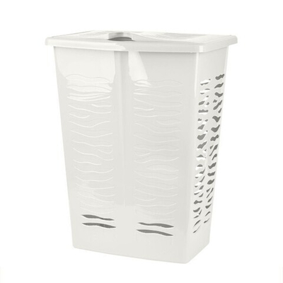 Корзина для белья Keeplex Regular с откидной крышкой 42л 39,8х29,9х53,7см белое облако