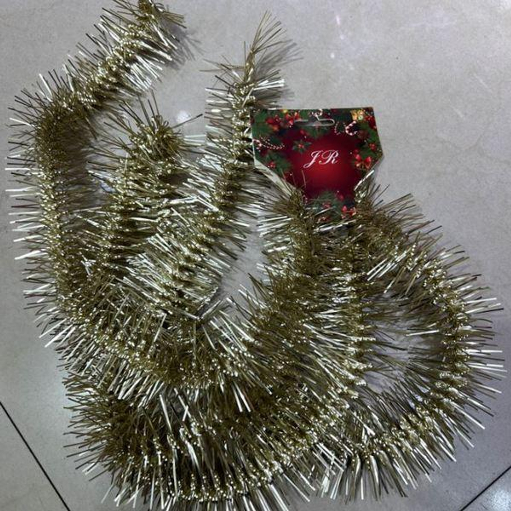 Мишура 2 м 5 см "Искристая", Золото