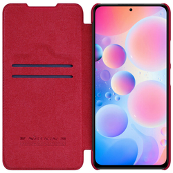 Кожаный чехол-книжка Nillkin Leather Qin для Xiaomi Poco F3  / Redmi K40 (Pro)