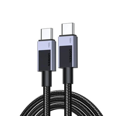 Кабель UGREEN L512 (45063) USB-C 2.0 to USB-C 2.0 PD Fast Charging 5A Cable 1m Black/Gray