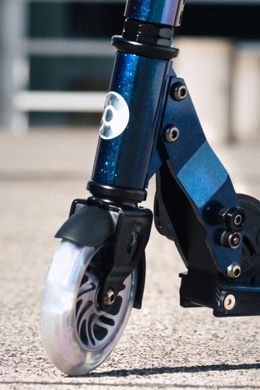 Самокат Micro Sprite жемчужно-синий LED Дисконт