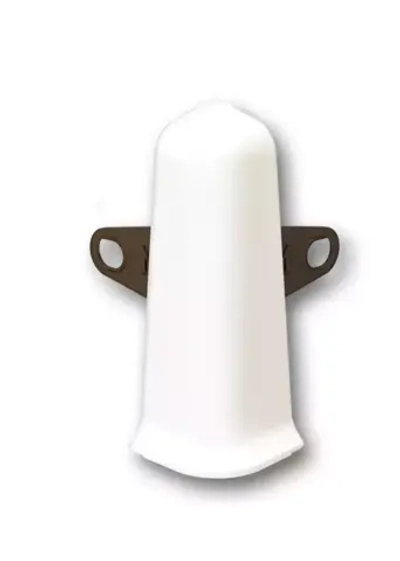 Наружный угол Плинтуса Deconica Д55, 033 Кремово-белый, (1 шт)