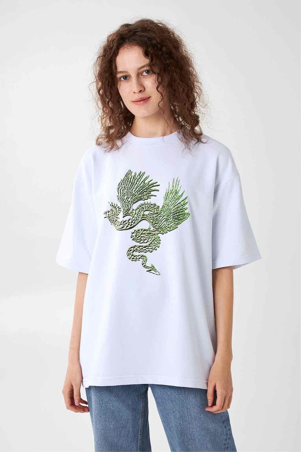 Футболка HELGI INGVARR Аспид Белая