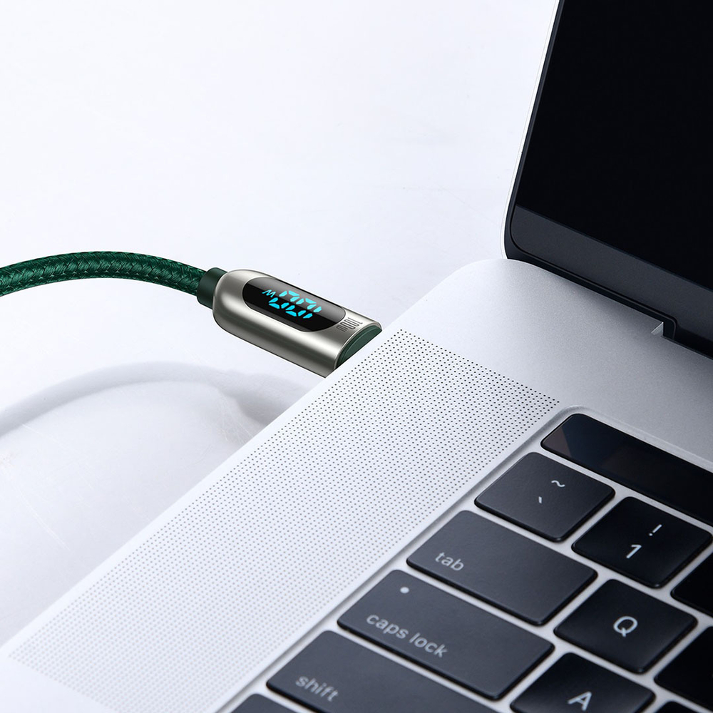 Type-C Кабель Baseus Display Fast Charging Data Cable Type-C to Type-C 100W - Green