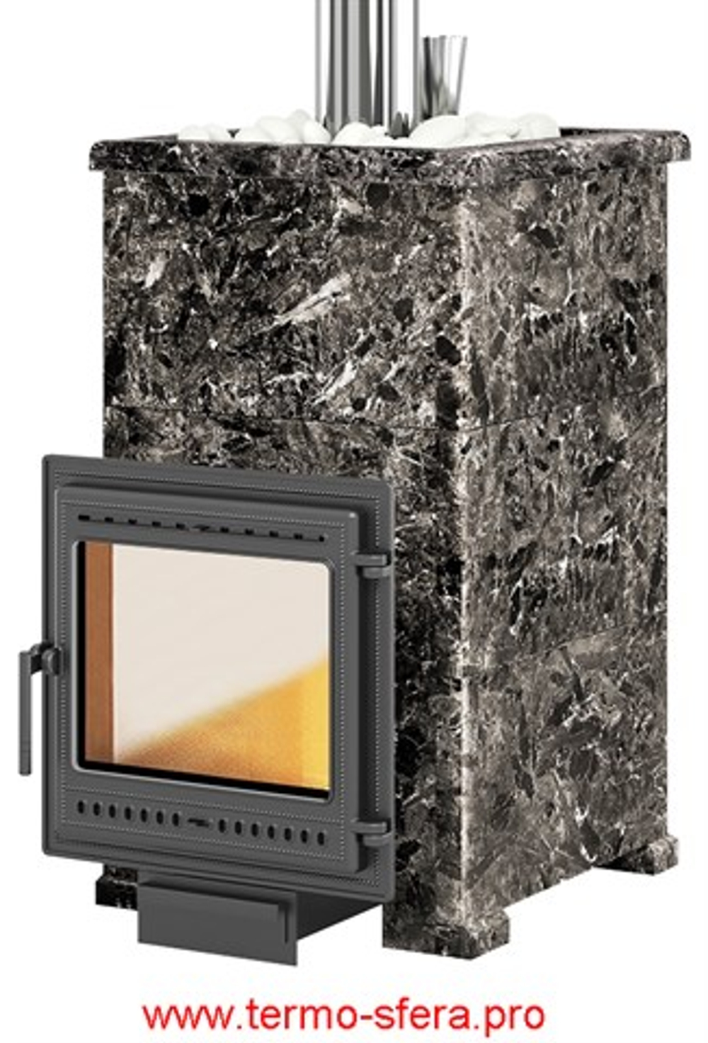 Печь для бани "Легенда Русский пар 24 (505)" Пироксенит, S-40