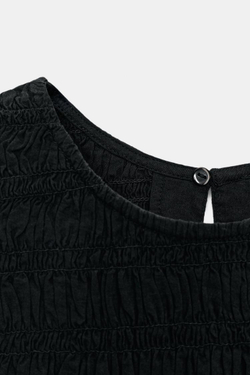 ZARA ТОП БЕЗ РУКАВОВ, ЧЕРНЫЙ