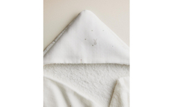 Zara Home Детское полотенце с капюшоном из хлопка, экрю, 80x80 см · 5673/423