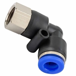 Фитинг угловой для пластиковых трубок 6мм с наружной резьбой 1/8'' Forsage F-SPL06-01
