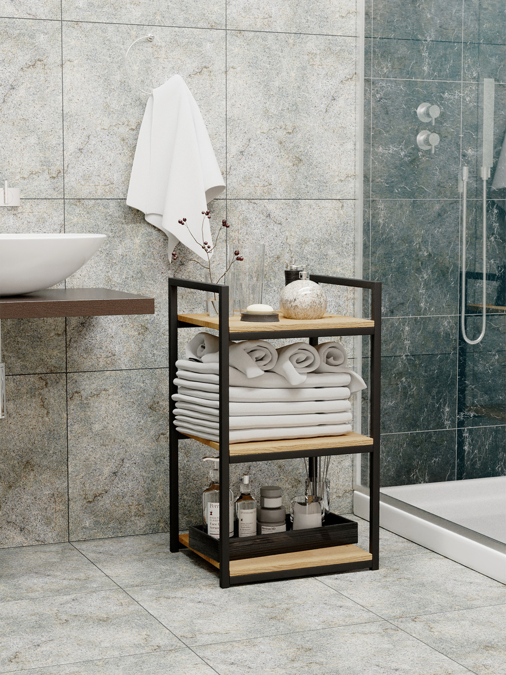 Напольная полка стеллаж Columna