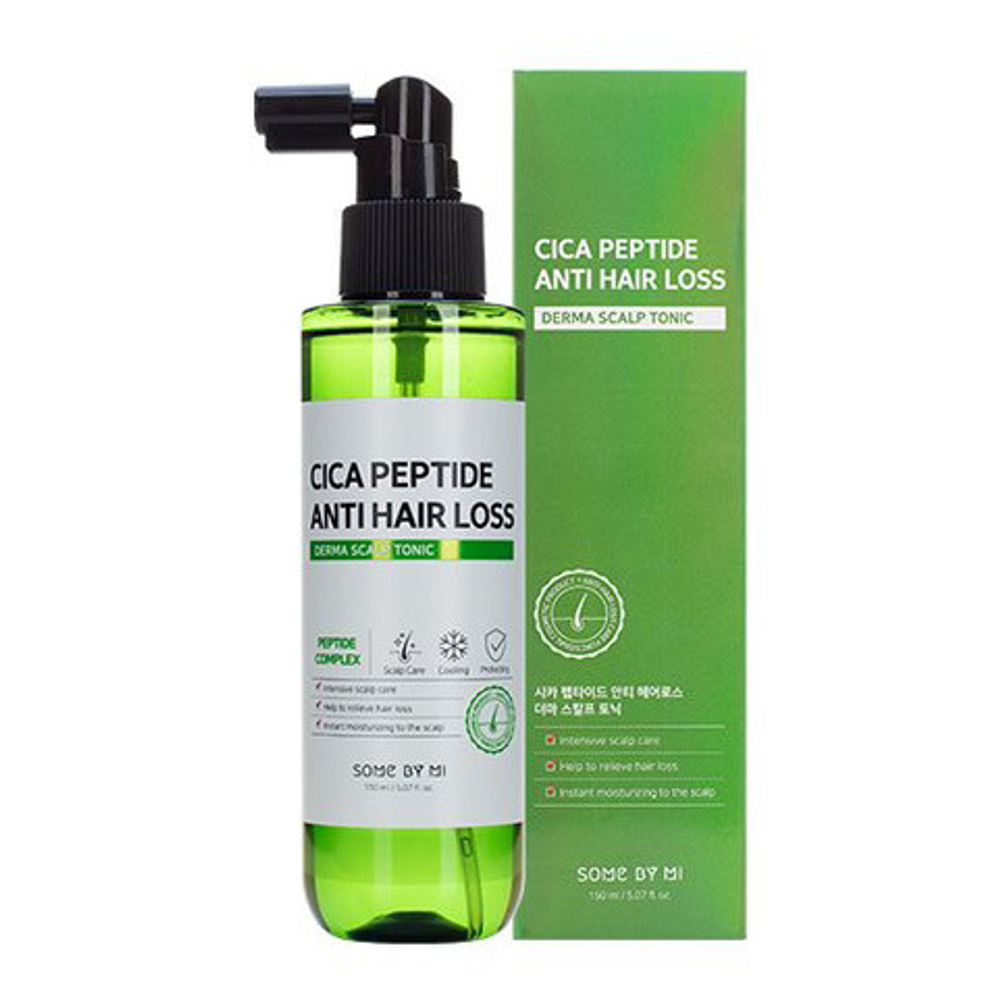 Тоник против выпадения волос с Центеллой и Пептидами Some by Mi Cica Peptide Anti Hair Loss Derma Scalp Tonic 150мл