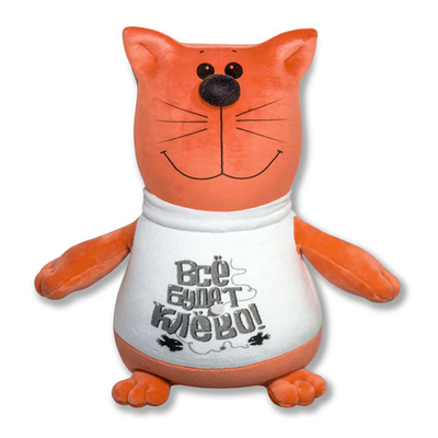 Антистресс "Кот в футболке" 16*23*35