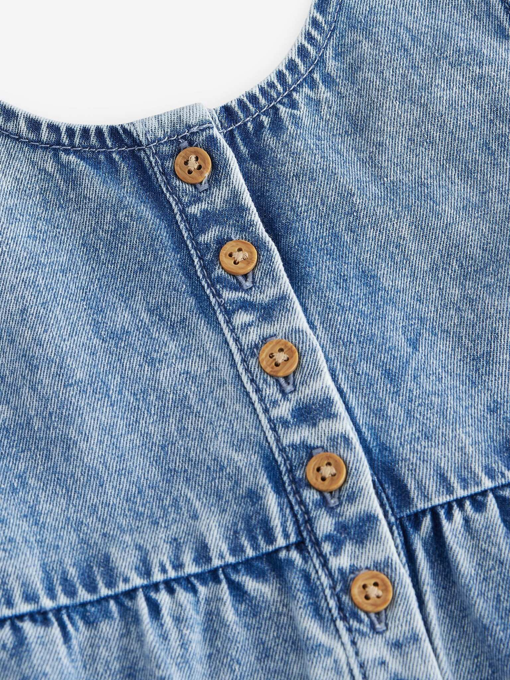 Комбинезон джинсовый для девочки Next E47-985, Синий