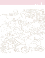 Happy Day Coloring book of Cat Buckwheat. Coloring Book