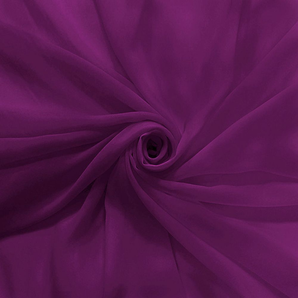 Ткань Шифон, 80 гр/м2, 150 см, ежевичное вино