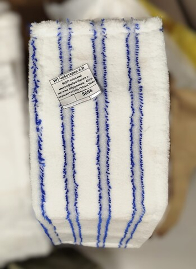 МОП-плоский микрофибра-белая с мягким образивом 40см карман+стопа UrbanClean 00-0000149