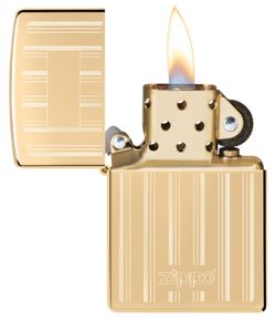 Зажигалка Zippo Classic с покрытием High Polish Brass золотистая (46011)