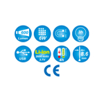 KING TONY (9TA261A) Фонарь светодиодный, Li-Ion, 600 люмен