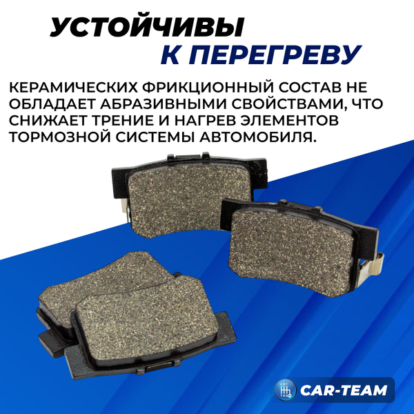 Колодки тормозные задние (керамические) Haval M6, Honda Accord (арт. ZCP-0843)