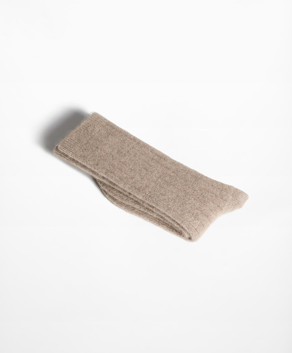 Oysho Классические носки с добавлением кашемира, рыжевато-коричневый