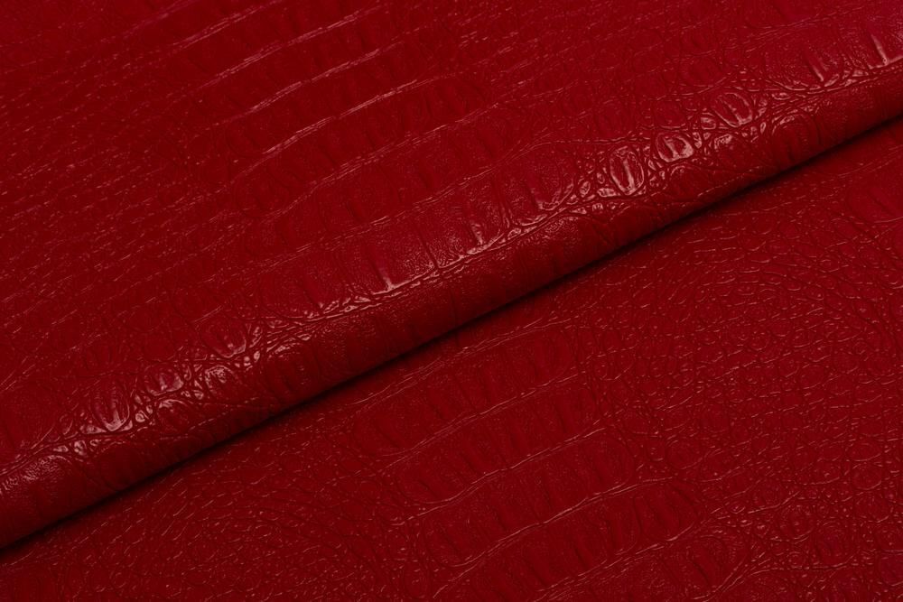 Искусственная кожа KVS 218 Croco red (Кроко ред)