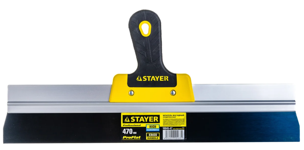 10045-47 STAYER PROFlat 470мм Анодированный фасадный шпатель двухкомп.ручка