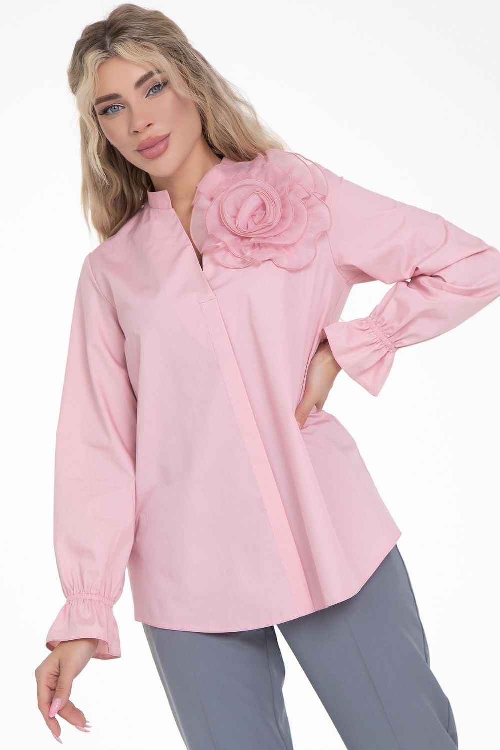 Блуза Модная (коттон,пудра) Diolche