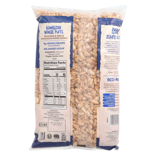 Nature's Path, Органические слоеные пшеничные хлопья «Хорасан», 170 г (6 унций)