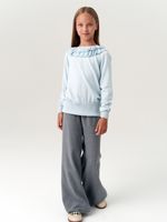 Джемпер школьный для девочки AT997  голубой