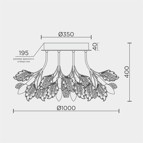 Потолочная люстра Modelux ML.6869.1000 CR