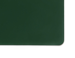 Зеленый кожаный бювар прямоугольный