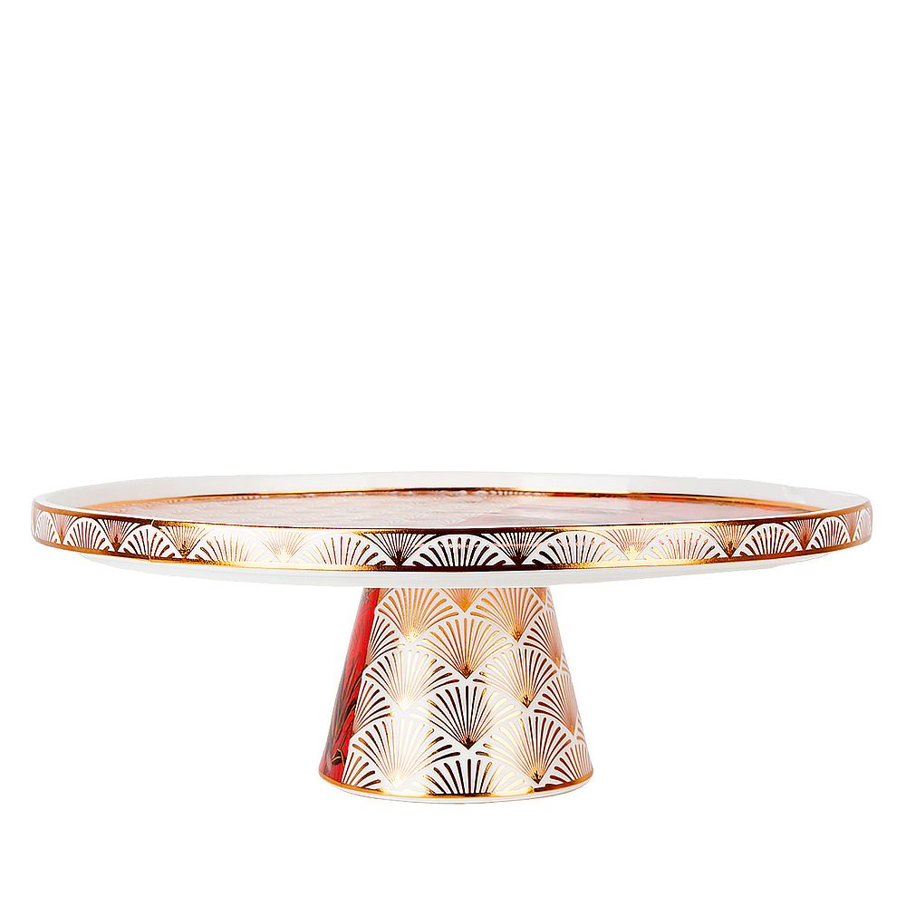 Тортовница на ножке "Casablanca" d=31см. h=10см (фарфор) (подарочная упаковка)