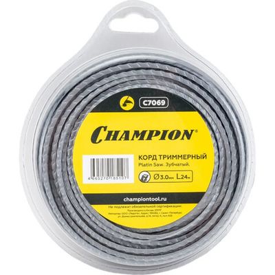 Леска CHAMPION Platin Saw 3.0мм*24м (зубчатая)   C7069