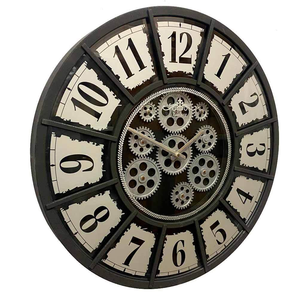 Настенные часы с шестеренками CRK-500-G Galaxy