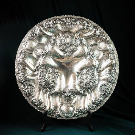 Винтаж: Серебряное винтажное блюдо