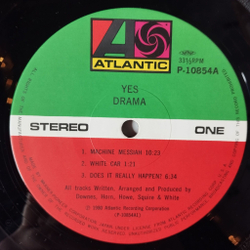 Винтажная виниловая пластинка LP Yes Drama (Japan 1980) (Obi)