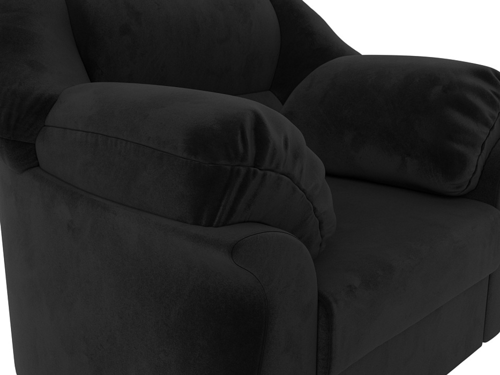 Кресло Карнелла, Черный, Велюр, 105833