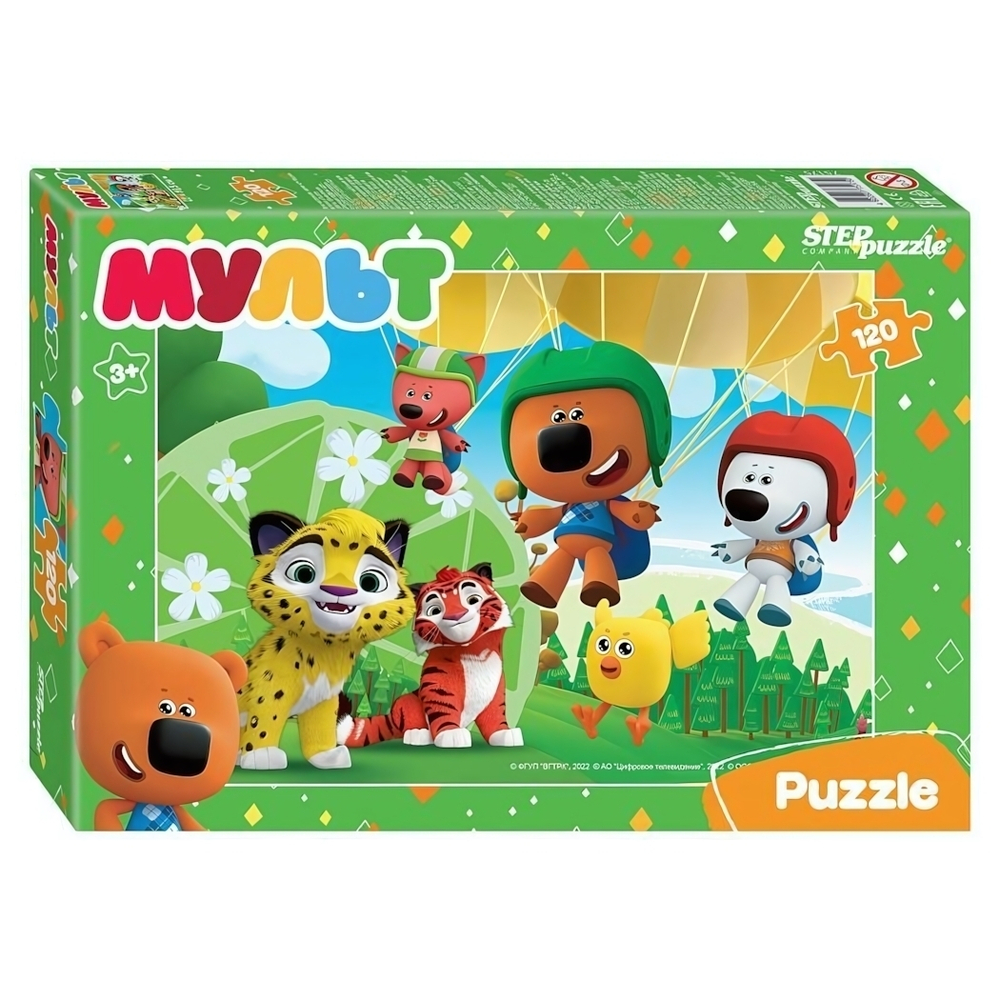 Пазл 120эл. "Мульт. Ми-ми-мишки. Сказочный патруль и др." (Степ пазл)