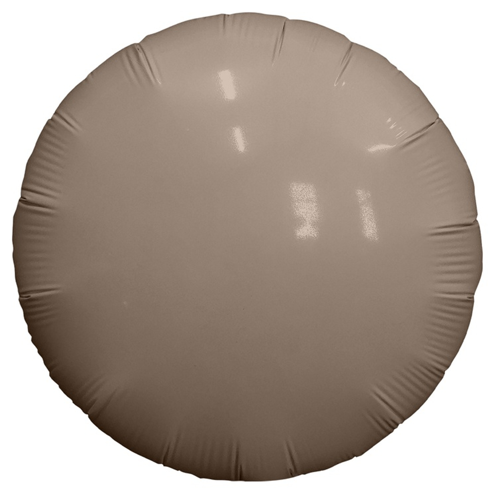 Шар фольгированный Круг 45 см (Бежевый)
