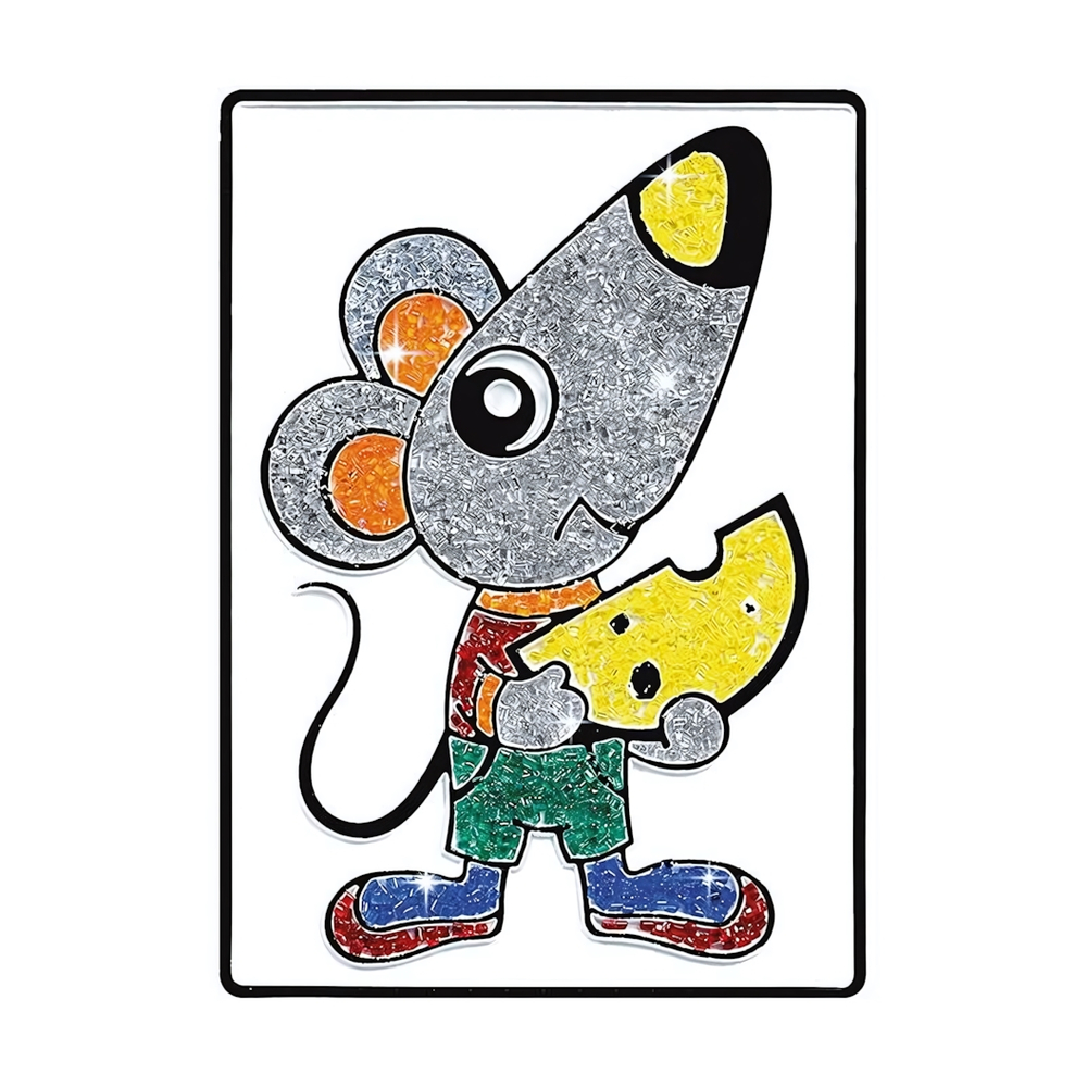 Набор для детского творчества, картина кристаллами "Мышонок" 12х18см (Maxiart)