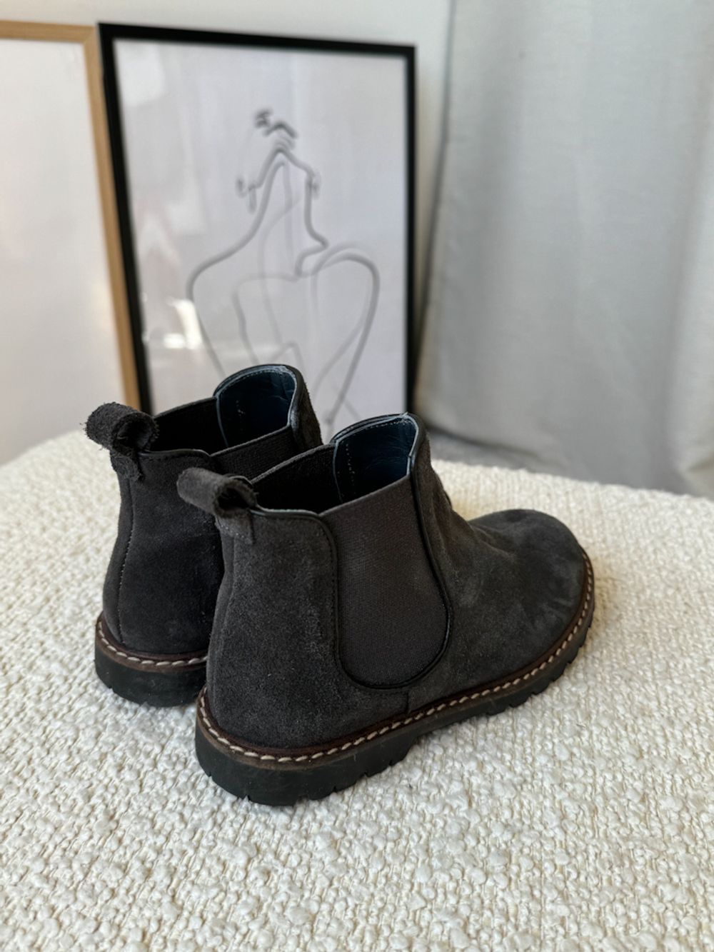 Замшевые ботинки Bonpoint, 29