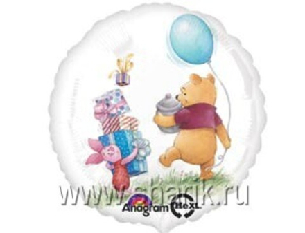 А 18" Круг Винни на празднике S60
